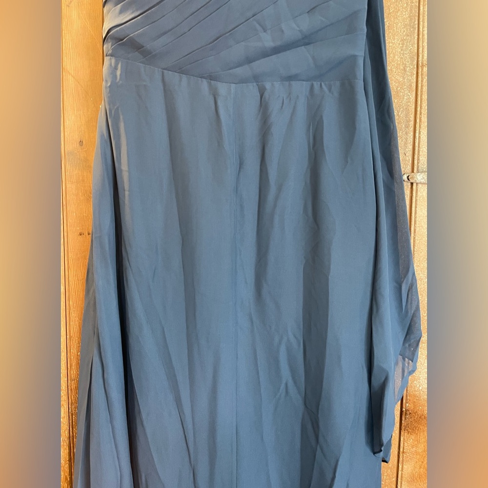 JJs House Blue Gown, One Shoulder - Picture 8 of 14